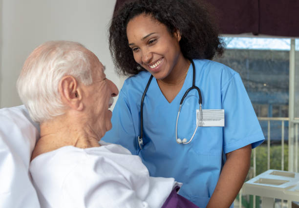 Nurse with patient