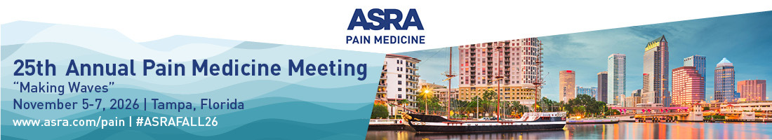 25th Annual Pain Medicine Meeting header